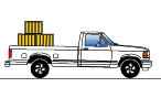 With Air Helper Springs, Truck is level and balanced.