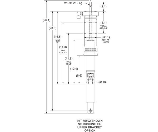 Air Lift Chapman Universal Sleeve-Over Strut Kit, Suspension Air Bag ...