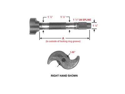 Drive Axle Camshafts For Semi Truck And Tractor Air Brakes