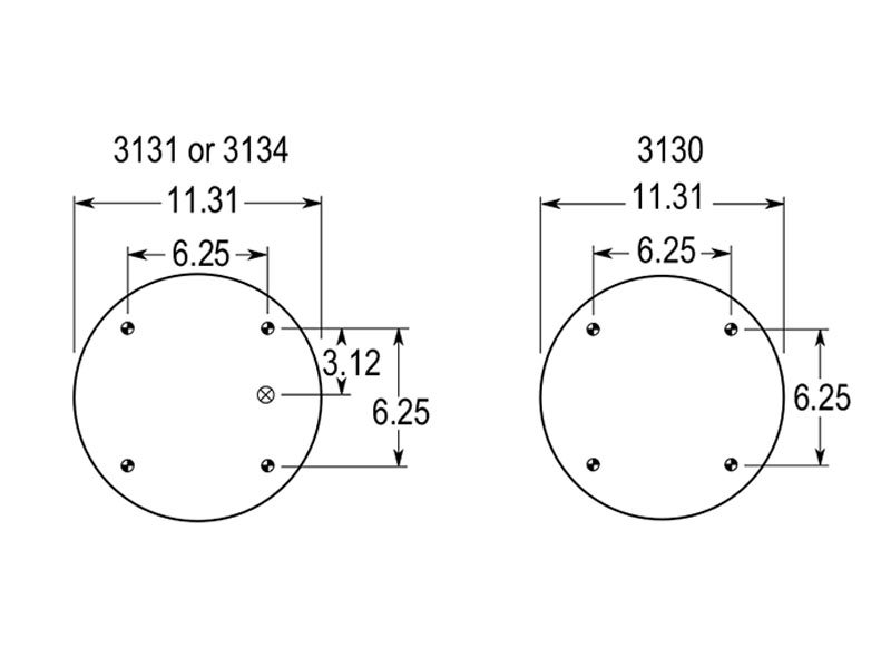 W01-358-7103 | Firestone Single Convoluted Air Spring | 113