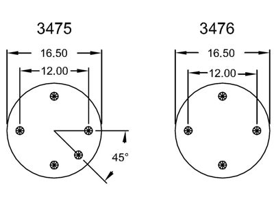 W01-358-7273 | Firestone Airide Air Spring | Double Convoluted | 203