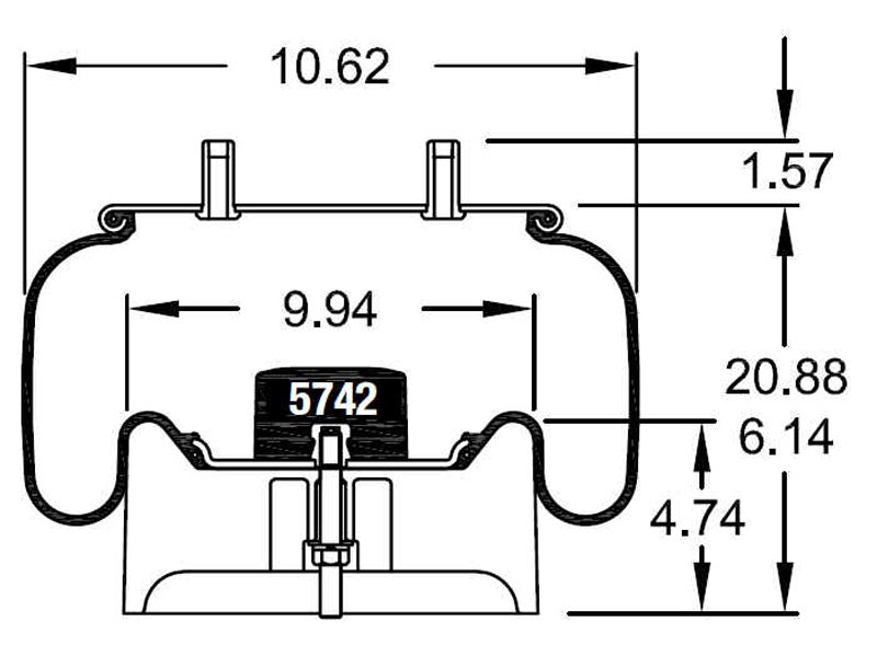 W01-358-8774 | Firestone Airide Air Spring | 1T19LF-7 firestone air bag diagram 