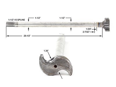 Trailer Axle Camshafts For Semi Truck And Tractor Air Brakes